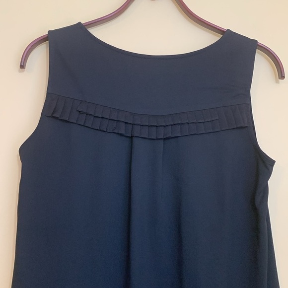Diane Von Furstenburg Demeta Viscose Wool Ruffle Sleeveless Shift Dress 10 - Picture 14 of 17